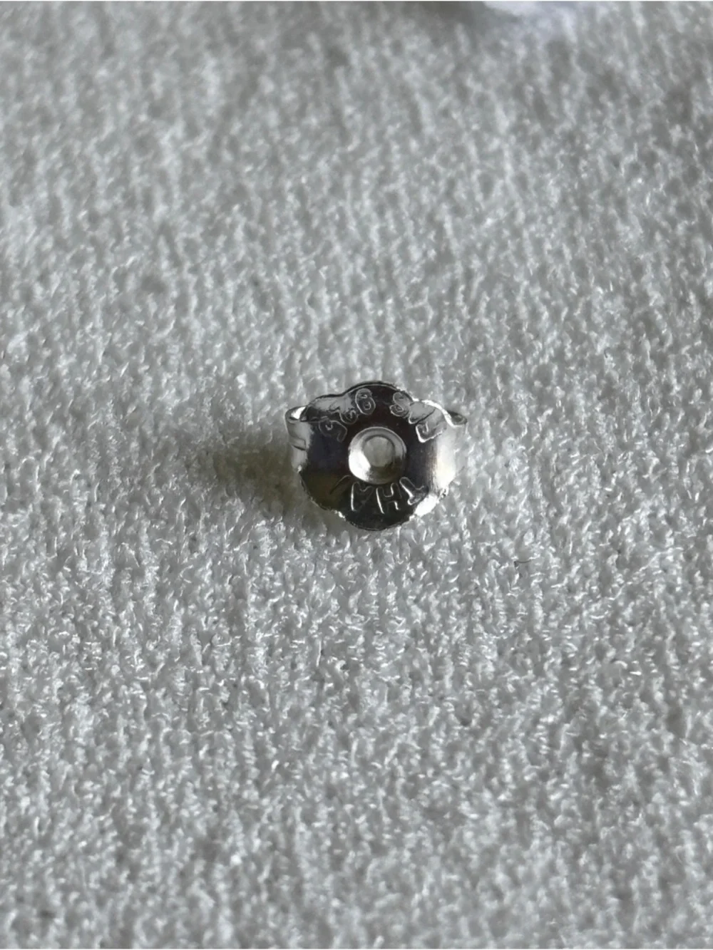 Two Tone Sterling Silver Earrings - Picture 9 of 10